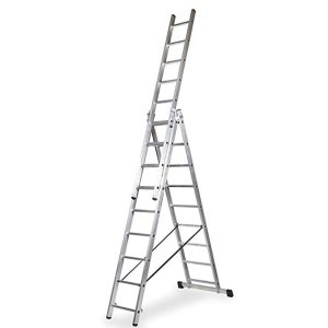 Escalera de aluminio triple tijera