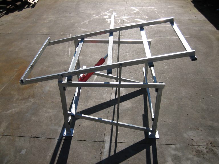 Bastidor de aluminio para soporte de equipo