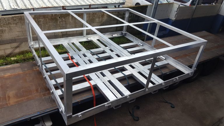 Bastidor de aluminio para transporte de equipos