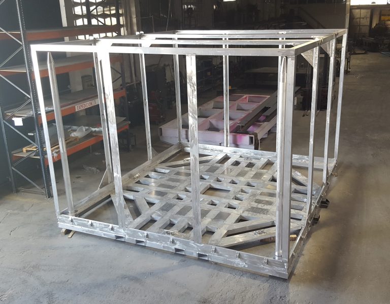 Bastidor apilable en aluminio para almacenaje