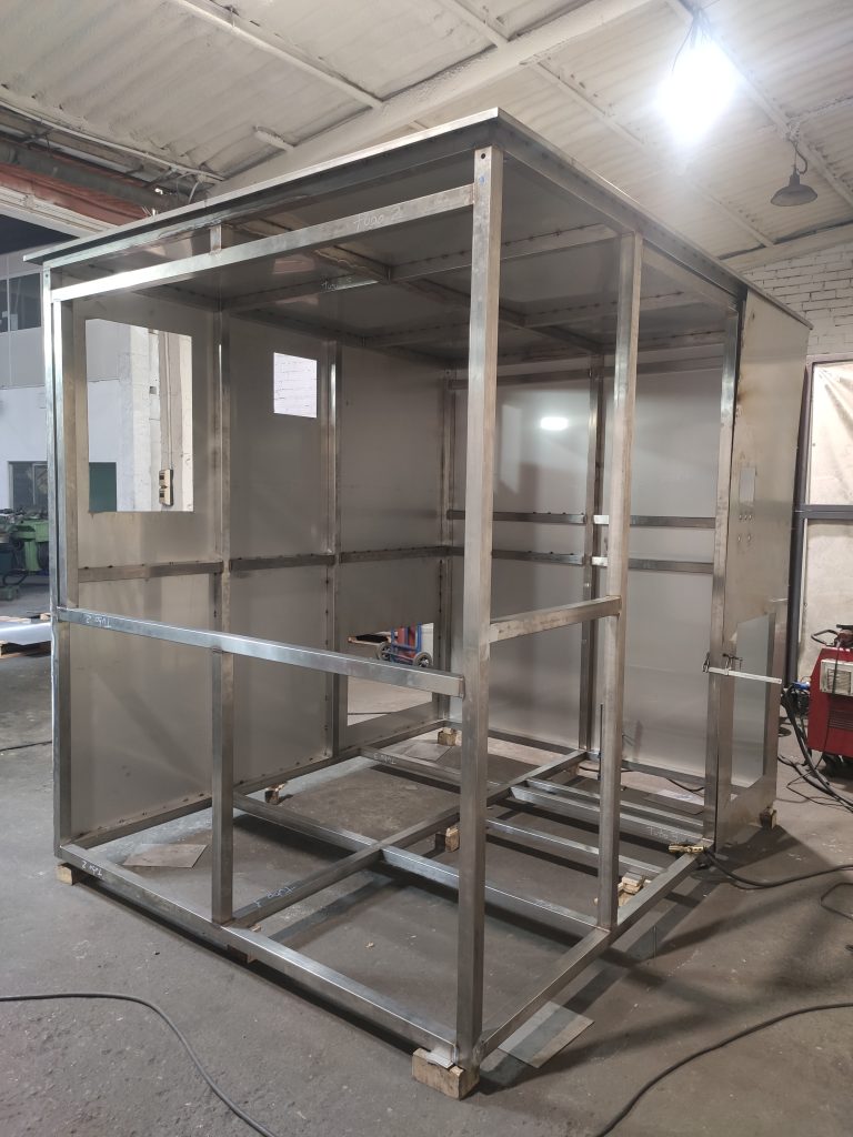 Estructura de cabina en inoxidable