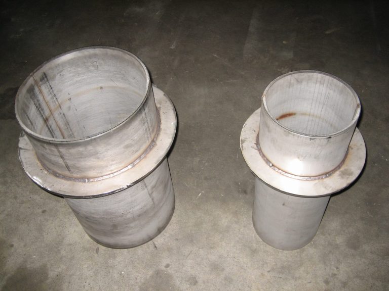 Virolas en acero inoxidable con brida
